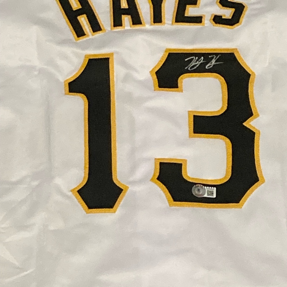 🔥Ke'Bryan Hayes Signed Pittsburgh Pirates Jersey Beckett COA Holo